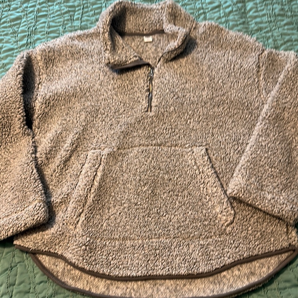 OLD NAVY FLEECE SZ L GRAY NWOT
